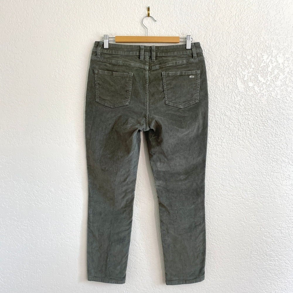 Stio Rivet Corduroy Pants Sage Green Gray Womens 10 Short Outdoor Hiking Camping - Picture 4 of 13
